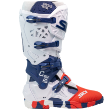 SIDI Crossair X motoros csizma fehér-kék-piros motoros csizma