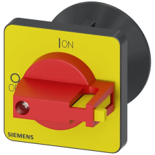 Siemens 3LD9343-5C piros/sárga kapcsoló fedlap, 48x48mm villanyszerelés