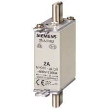 Siemens 3NA3822 késes biztosító, NH-000, 63A gG, 500VAC, 250VDC villanyszerelés