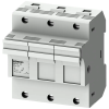 Siemens 3NW7132 bizt. tartó, 3P, 14x51, kompakt, (max. 50A), LED visszajelző