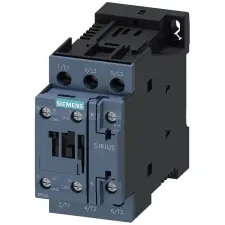 Siemens 3RT2026-1BP40 mágneskapcsoló, 11kW/25A, 230VDC, 1NO+1NC, S0, csavaros villanyszerelés