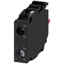 Siemens 3SU1400-1AA10-1PA0 érintkezőelem, 2NC, előlapra, aranyozott érintkező, csavaros Sirius villanyszerelés