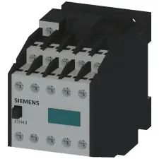 Siemens 3TH4391-0AP0 mágneskapcsoló, 10P 10A(AC15), 9NO+1NC, 230VAC, csav. villanyszerelés