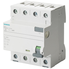Siemens 5SV3344-6KK12 FI-relé 40A 4P 30mA, A típus, SIGRES, 400VAC villanyszerelés