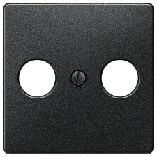 Siemens 5TG1223 antenna fedlap, 2 nyílás, antracit (RAL7016), DELTA i-system villanyszerelés