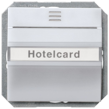 Siemens 5TG4821 hotel kártya kapcsoló, alumínium (RAL9006), DELTA i-system villanyszerelés