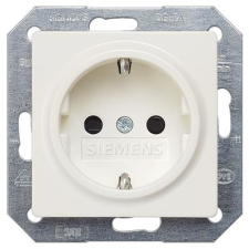 Siemens 5UB1518 DELTA I-SYSTEM gyűrűvel dugalj titánfehér (5UB1518) villanyszerelés