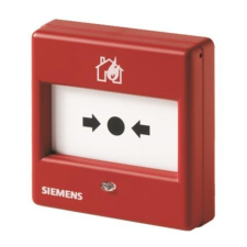  Siemens FDM225-RG C-NET/FDnet címezhető kézi jelzésadó, törőüveggel, süllyesztett, direkt működés biztonságtechnikai eszköz