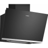 Siemens iQ500 LC81KAN60 konyhai szagelszívó Falra szerelhető Fekete, Rozsdamentes acél 432 m³/h A+ (LC81KAN60)