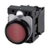 Siemens Nyomógomb komplett műanyag d22 világító piros lapos visszaugró 1z csavaros SIRIUS ACT SIEMENS - 3SU1102-0AB20-1BA0