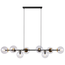  SIENA FÜGGŐLÁMPA FEKETE ÉS ARANY 8 LAPOS ÁTLÁTSZÓ LÁMPA E14 világítás