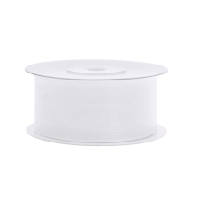  Sifonszalag, fehér, 38mm/25m dekorációs kellék