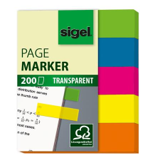 SIGEL 615 12x50 mm Jelölőcímke 5x40 lap - Vegyes szín (HN615) jegyzettömb