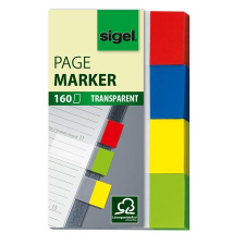 SIGEL Clear 20x50 mm Jelölőcímke 4x40 lap - Vegyes (HN670) jegyzettömb