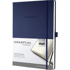 SIGEL CO647 "Conceptum" jegyzetfüzet A4, vonalas, éjkék (SICO647) (SICO647) füzet