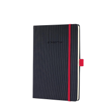 SIGEL CO663 "Conceptum Red Edition" keményfedeles jegyzetfüzet A5, vonalas fekete-piros (SICO663) (SICO663) füzet