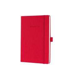 Sigel GmbH Sigel Conceptum notesz, kockás, 14,8x21cm, piros, számozott oldalak, gumipánt jegyzettömb