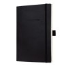 SIGEL Jegyzetfüzet, exkluzív, A5, vonalas, 194 lap, puhafedeles, SIGEL "Conceptum", fekete