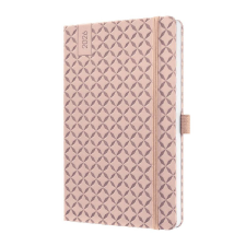  Sigel Jolie határidőnapló, 2026, 13,5x20,3 cm, heti, barackszín határidőnapló