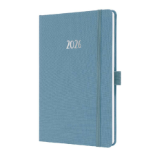  Sigel Jolie határidőnapló, 2026, 13,5x20,3 cm, heti, pasztell kék határidőnapló