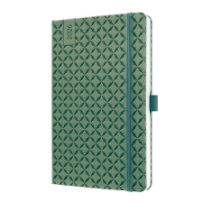  Sigel Jolie határidőnapló, 2026, 13,5x20,3 cm, heti, zöld határidőnapló