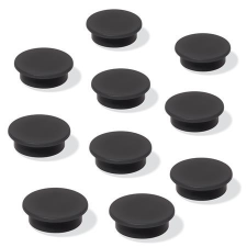 SIGEL Mágneskorong, 25 mm, 10 db/csomag, SIGEL, fekete táblamágnes