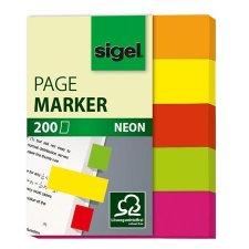 SIGEL Neon Mini 12x50 mm Jelölőcímke 5x40 lap - Vegyes (HN655) jegyzettömb