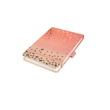 SIGEL Siegel Jolie Butterfly Confetti Peach 79 lapos 110x79mm pontrácsos jegyzetfüzet - Mintás (JN346) füzet