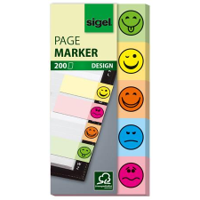 SIGEL Smile 20x50 mm Jelölőcímke 5x40 lap - Vegyes (HN502) jegyzettömb
