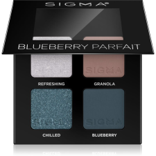 Sigma Beauty Quad szemhéjfesték paletta árnyalat Blueberry Parfait 4 g szemhéjpúder