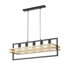 Sigma Lighting modern függeszték merci fekete arany sig32395 világítás