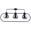 Sigma Lighting modern mennyezeti lámpa linda fekete átlátszó ezüst sig31887