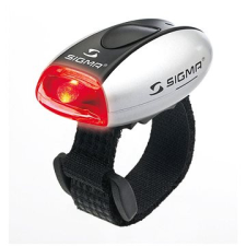 Sigma Micro stříbrná / zadní světlo LED-červená kerékpár lámpa