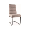 Signal Berry Brego Kényelmes Szék Bézs Szövet Fekete Fém Vázzal
