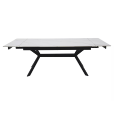 Signal Imperia 180 Kihúzható Kerámia Étkezőasztal Matt Fehér/Fekete bútor