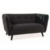 Signal Kanapé Castello 2 Velvet Fekete Bluvel 19 / Wenge