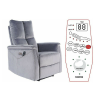 Signal Neptun M Elektromos Masszázsfotel Bársony Szürke Relax
