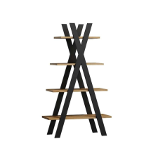 Signal Polcrendszer TIPI wotan tölgy +fekete 136x80 cm bútor
