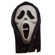  Sikoly álarc csuklyával jelmez