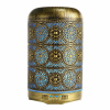  SIKS légnedvesítő, 7 színű LED, illóolaj diffúzor ultrahangos aromaterápiához, beosztásos tartály, fémből, űrtartalom 250 ml, bronz