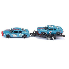 SIKU Dodge Charger és Dodge versenyautó utánfutón - 2565 (69316) autópálya és játékautó