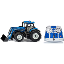Siku New Holland T7.315 távirányítós traktor markolóval (1:32) - Kék autópálya és játékautó