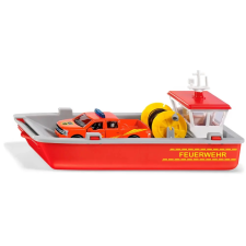 Siku SUPER Tűzoltó szállítóhajó és Ford F150 tűzoltóautó szett autópálya és játékautó