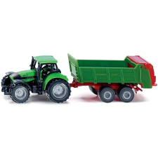 Siku Traktor univerzális utánfutóval, bliszter csomagolás autópálya és játékautó