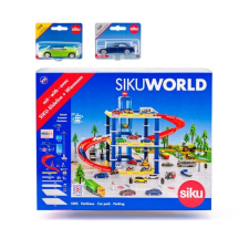 Siku World - garázs 2 autóval autópálya és játékautó