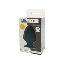 SILEXD M - alakítható anál dildó - 11cm (fekete) anál