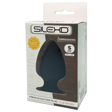 SILEXD S - alakítható anál dildó - 9cm (fekete) műpénisz, dildó