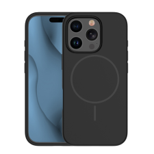 SILICON Apple iPhone 16 Pro Silicon Magsafe Hátlap - Fekete tok és táska