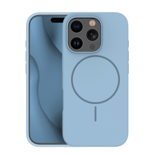 SILICON Apple iPhone 16 Silicon Megsafe Hátlap - Világoskék tok és táska