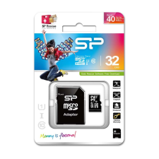 Silicon Power 32GB microSD+adapter, CL10 (SP032GBSTH010V10SP) memóriakártya